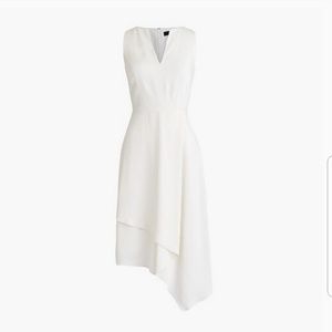 J.Crew: Asymmetrical Sheath Dress In TENCEL™ Dobby